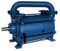 Double or single stage liquid ring vacuum pumps
